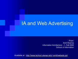 IA and Web Advertising