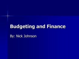 Budgeting and Finance - Walton County School District