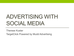 Advertising with Social media