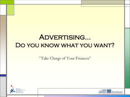 Advertising… Do you know what you want?