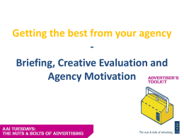 Getting the best from your agency - Association of Advertisers in