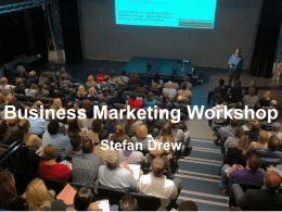 StefanDrew.com Business Marketing Workshop Stefan Drew