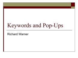 Richard Warner, Adware and Spyware