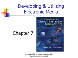 Broadcast and Other Electronic Media
