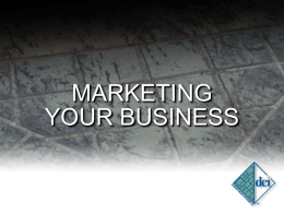 Marketing Your Business