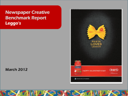 March 2012 Creative Benchmarking