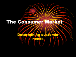 The Consumer Market Powerpoint