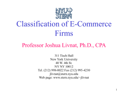 E-Commerce Companies - New York University