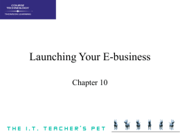 Launching Your E-Business