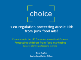 Is co-regulation protecting Aussie kids from junk food ads?