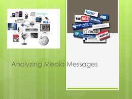 Analyzing Media Messages Powerpoint