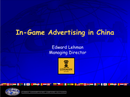In-Game Advertising in China