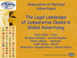 The Legal Landscape of Comparative Claims in Global Advertising