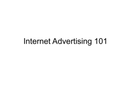 Internet Advertising