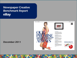 December 2011 Creative Benchmarking - eBay