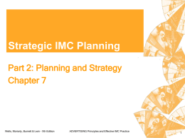 Basic Strategic Planning Decisions Situation analysis