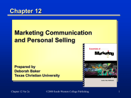 Chapter 12 PowerPoint Slides
