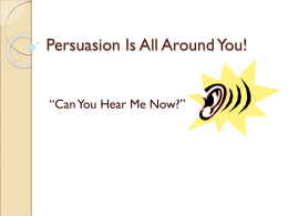 Persuasion powerpoint