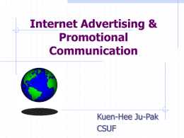 Internet as a Brand Communication Medium
