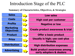 Introduction Stage of the PLC