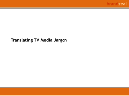 Translating TV Media Jargon