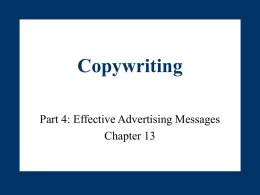 Chapter Thirteen: Copywriting