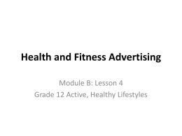 Health and Fitness Advertising
