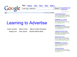 Learning to Advertise