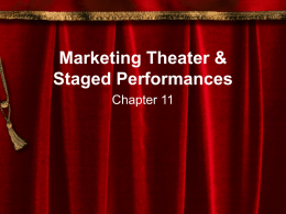 Marketing Theater & Staged Performances