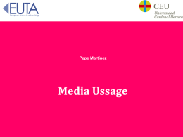 Media usage 17/3 - IP EUTA 2014 | Home