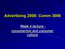 Advertising 2007: Comm 3006