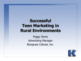 Successful Teen Marketing in Rural Environments