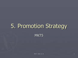 6. Promotion Strategy