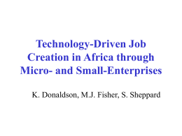 Technology-Driven Job Creation in Africa through Small