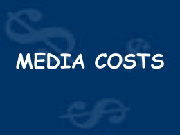 MEDIA COSTS
