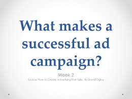 What makes a successful ad campaign?