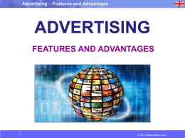 Advertising – Features and Advantages - Albert