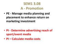 SEM1 3.08 A - Promotion
