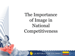 The Importance of Image in National Competitiveness