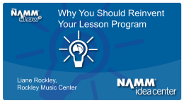 11 Reinvent Your Lesson Programx