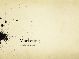 Presentation on Marketing