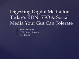 Social Media and SEO Your Gut Can Tolerate