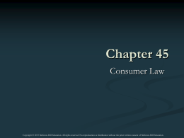 Consumer Law (Definition) - McGraw