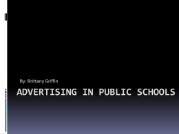 Advertising In public schools
