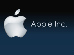 Apple Inc. - PPt4WEB.ru