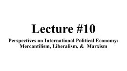 Lecture Ten on IPE and Economic Systems PowerPoint