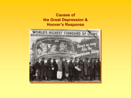 causes of great depression powerpoint
