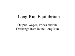 Long-Run Equilibrium