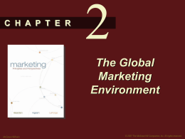 The Global Marketing Environment