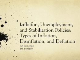 Inflation, Unemployment, and Stabilization Policies: Types of